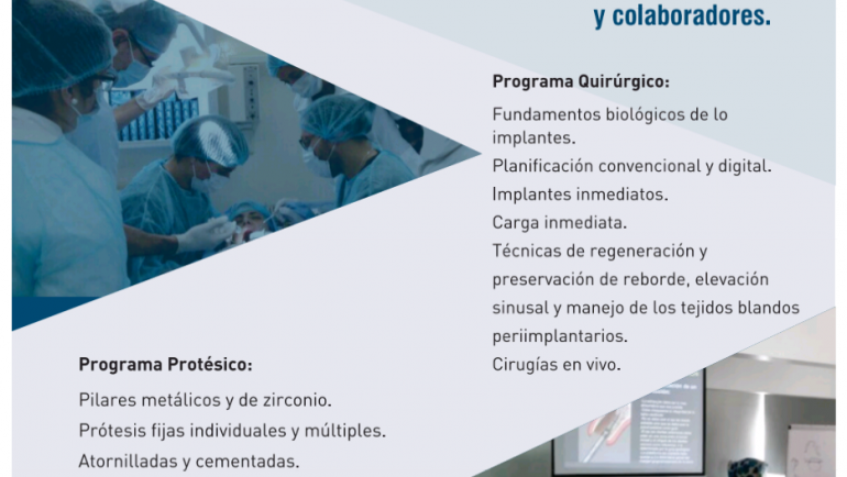 Curso de Implantes 2020. Inscripciones abiertas. Cupos limitados.